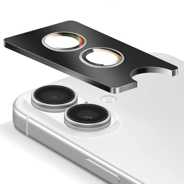Anti-ridse Kameralinsebeskyttelse til iPhone 16 / 16 Plus / 17, Sølv