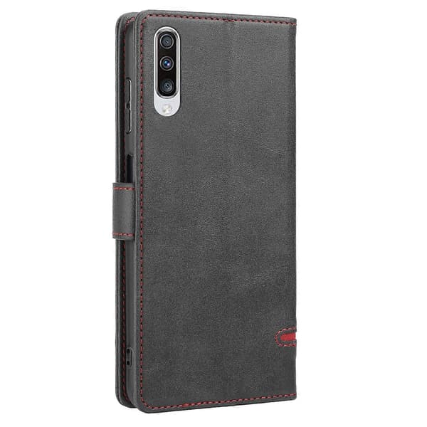 För Samsung Galaxy A70 Classic Wallet Flip Läder Phone Case