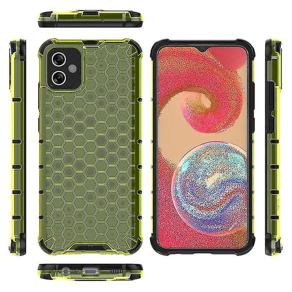 För Samsung Galaxy A04e 4g Honeycomb Phone Case (vit)