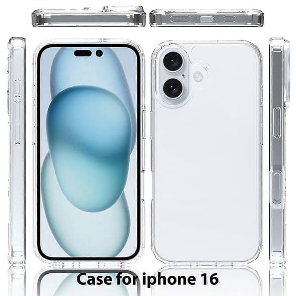 Akryl TPU telefonfodral för iPhone 16