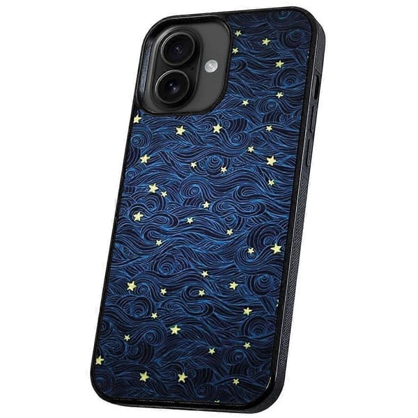 iPhone 16 - Cover/Mobilcover Stjernemønster
