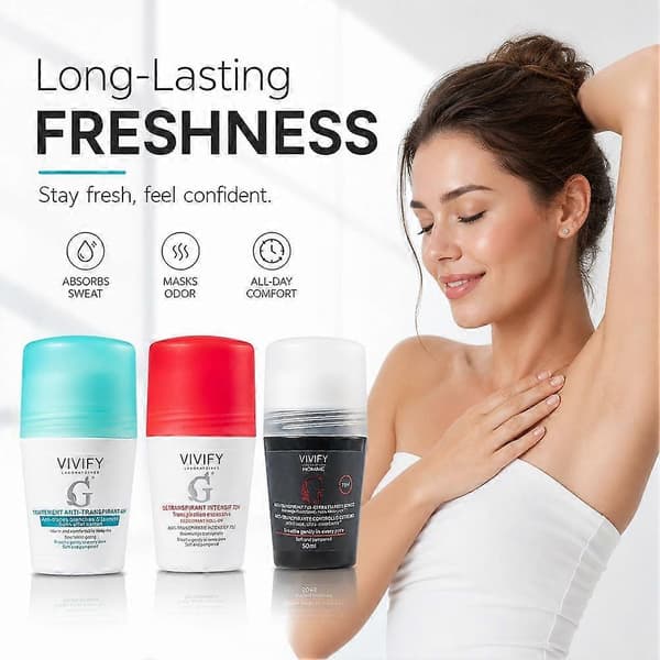 Roll-On Deodorant Snabbtorkande Formula Långvarigt Skydd