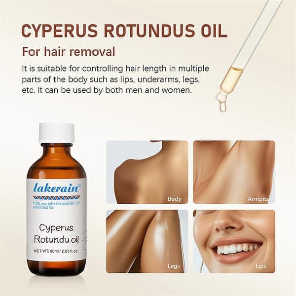 Ren Cyperus Rotundus Olje for Hårfjerning 60ml