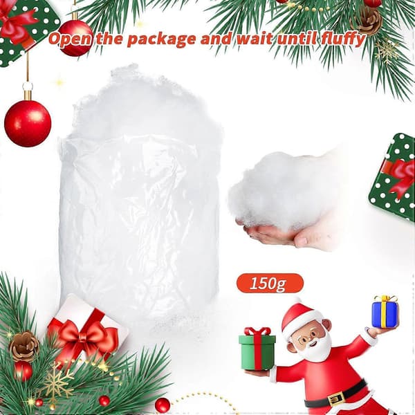 Kunstig snøfiber til jul, fluffy