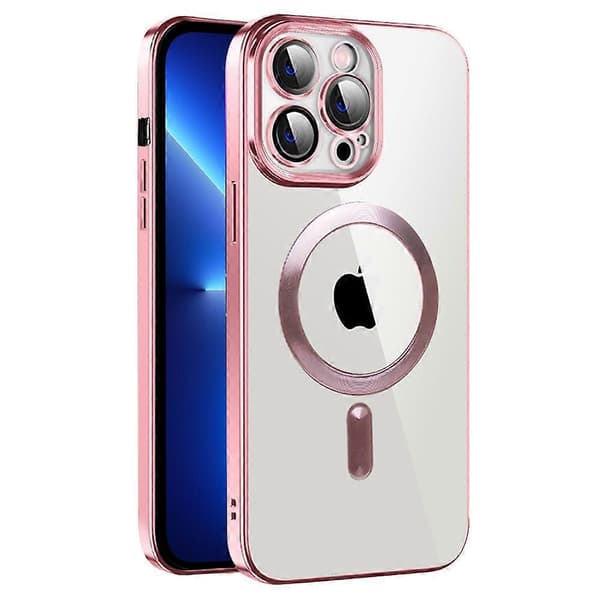 CD Texture Slim Case til iPhone 13 Pro 6,1 tommer TPU-telefondeksel kompatibel med MagSafe