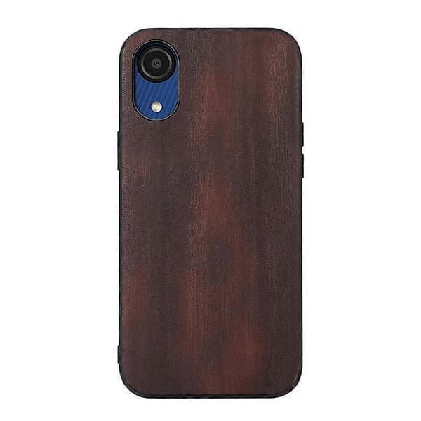 For Samsung Galaxy A03 Core Gul Ku Tekstur PU Telefonveske
