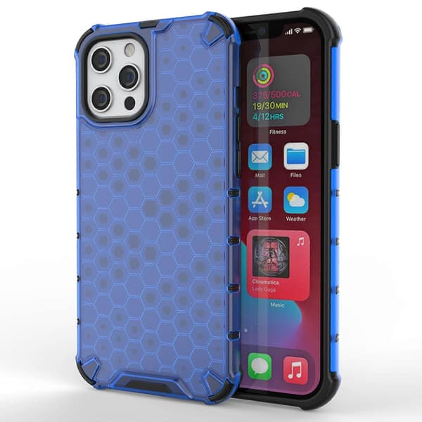 Til iPhone 13 mini Stødsikkert Honeycomb PC + TPU Beskyttelsescover Til iPhone 13 Mini