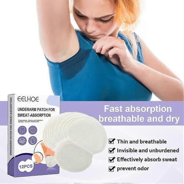 24x Engångs svettkuddar Plåster Antiperspirant Underarmskydd Ark