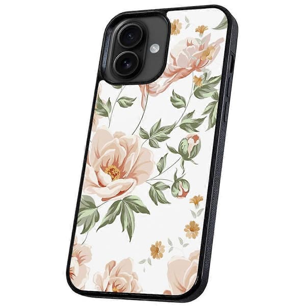 iPhone 16 - Deksel/Mobildeksel Blomstermønster