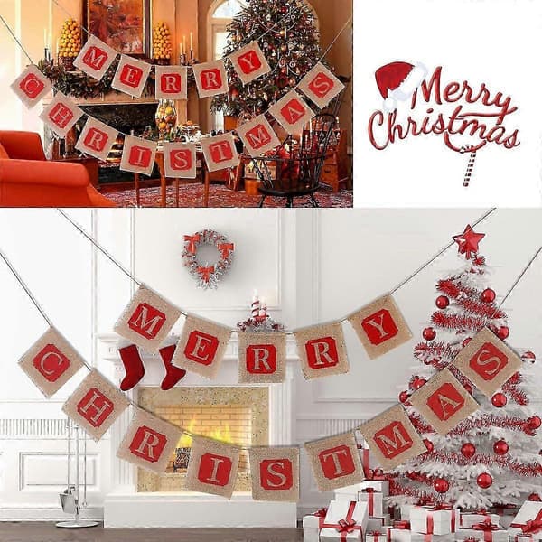 God jul Mabula-flagg$Julebanner God jul$Julebanner Juledekorasjon - 0854b3