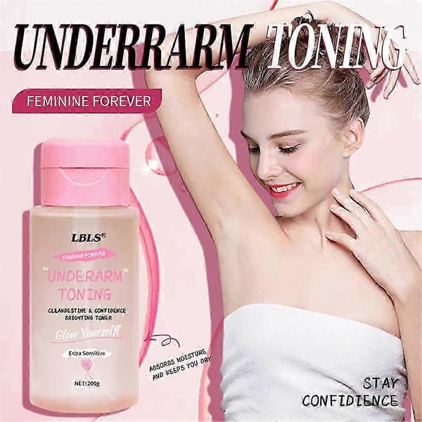 Underarm Toner: Forfriskende, lysner huden, deodorant og langvarig duft