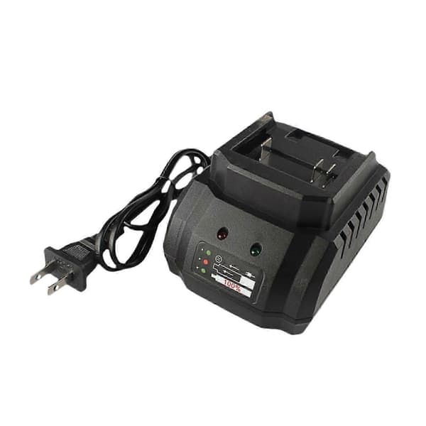 2x 21V Batterilader Universallader med Lysindikator Effektiv Bærbar