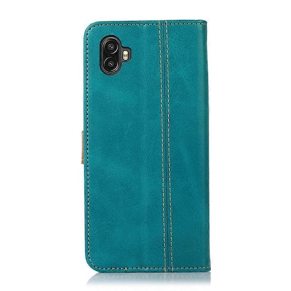 För Samsung Galaxy Xcover6 Pro Stitching Thread Calf Texture Läder Phone Case
