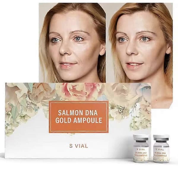 Lax DNA Guld Ampull Mild återfuktande daglig hudvårdsflaskor, 5 ml x 10 flaskor