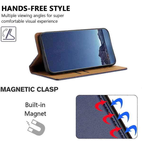 Compatible For iPhone 17 Air Case L-Shape Grid Pattern Leather Stand Phone Cover With Card Slots