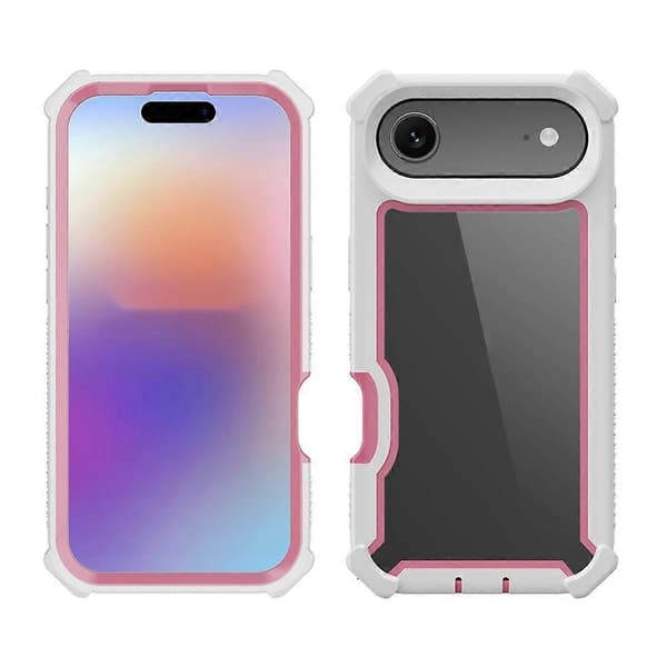 Compatible For iPhone 17 Air Case Clear Detachable 2 in 1 Shockproof TPU + PC Phone Back Cover