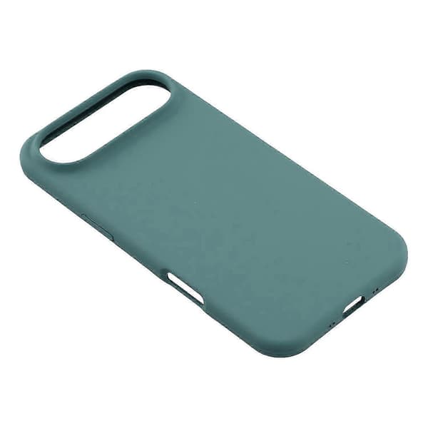 Til iPhone 17 Air Solid Silikon Støtsikkert Telefondeksel - Svartgrønn