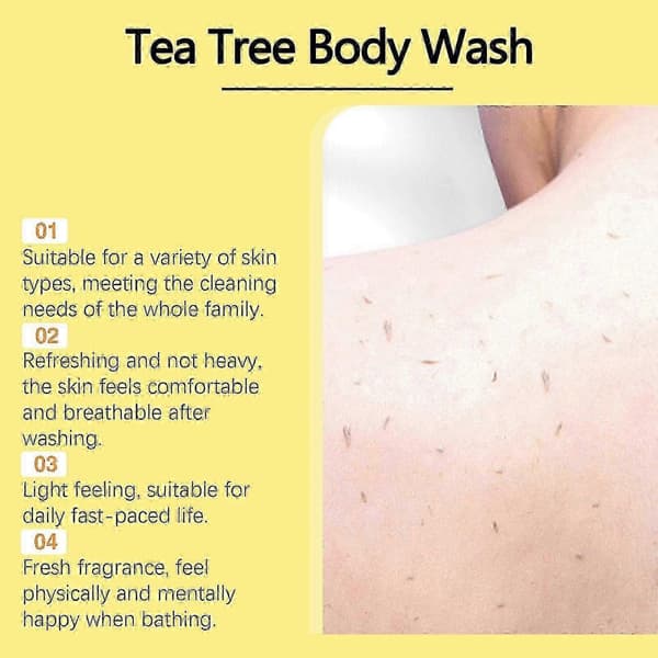 Tea Tree Dusjgele Nærende, Forfriskende, Langvarig Duft Kroppsrens