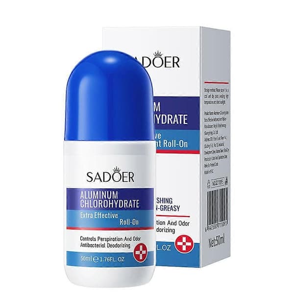 SADOER Aluminiumklorhydrat Roll-On Deodorant Svettkontroll Luktneutralisering