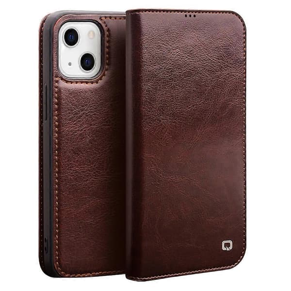 QIALINO lædercover til iPhone 13