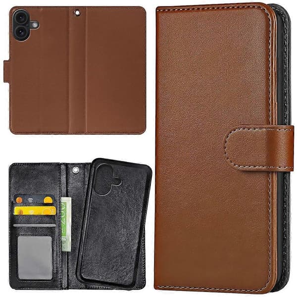 iPhone 17 - Pung etui/cover Brun