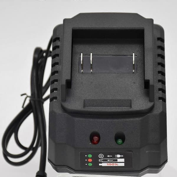 21V litiumbatterilader for elektroverktøy med hurtigladefunksjon, erstatningsadapter