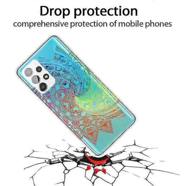 För Samsung Galaxy A53 5g Gradient Lace Transparent Tpu Phone Case