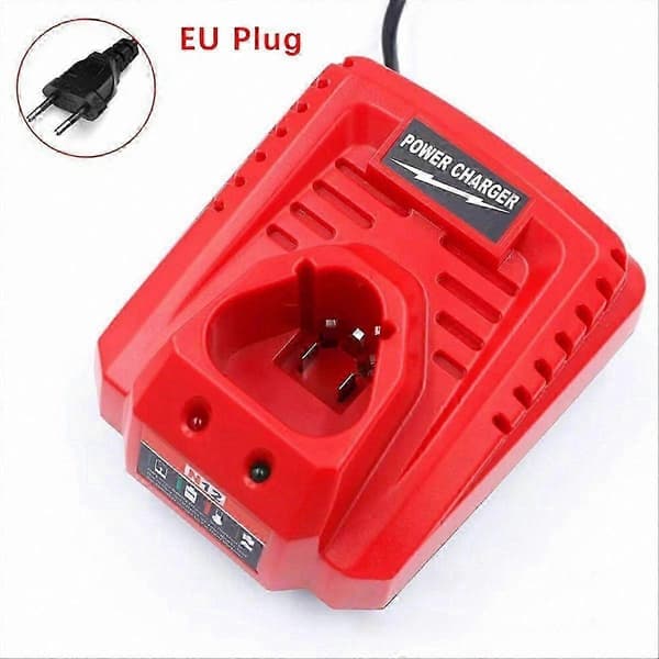 EU-plugg batterilader for M12 N12 elektroverktøybatterier