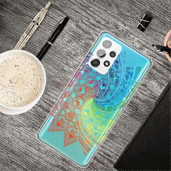 Til Samsung Galaxy A32 5G Gradient Lace Transparent TPU-telefondeksel
