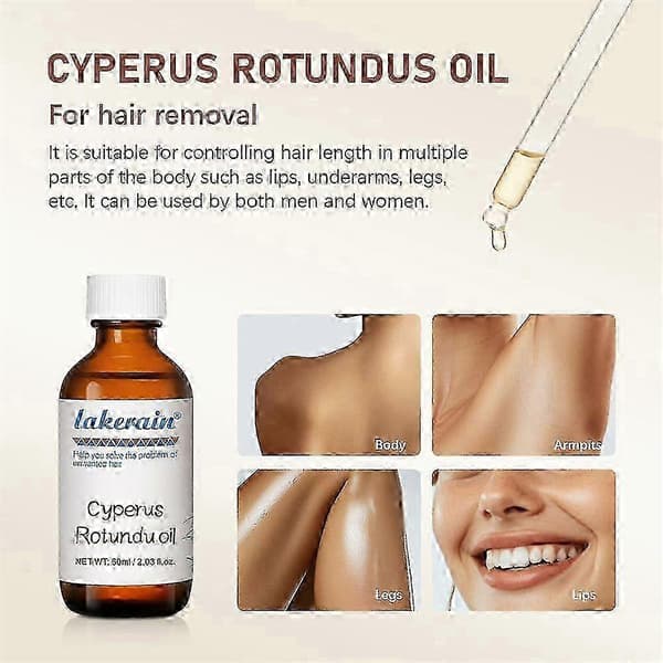 m Pure Cyperus Rotundus olje for hårfjerning 60ml