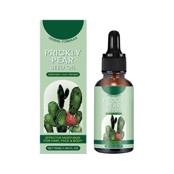 Ekologisk kaktusfikonfröolja 50ml Kallpressad Anti-Aging Ansikts- och Hårfuktighetskräm