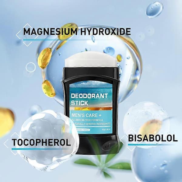 Antiperspirant Deodorantstick för män 48 timmars svett- och luktskydd Doft av bärnsten och sandelträ