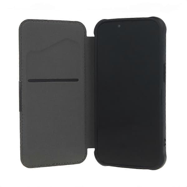 iPhone 16 Pro Max - Smart Carbon -mobiililompakko, hopea
