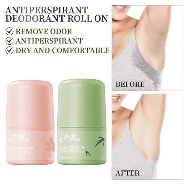 NAPAI Deodorant Roll-on - 2 dufter, svettebeskyttelse, kompakt, skånsom formel