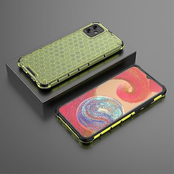 För Samsung Galaxy A04e 4g Honeycomb Phone Case (vit)