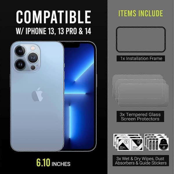 2-pakning iPhone 13/13 Pro Personvern skjermbeskytter iPhone 13/13 Pro