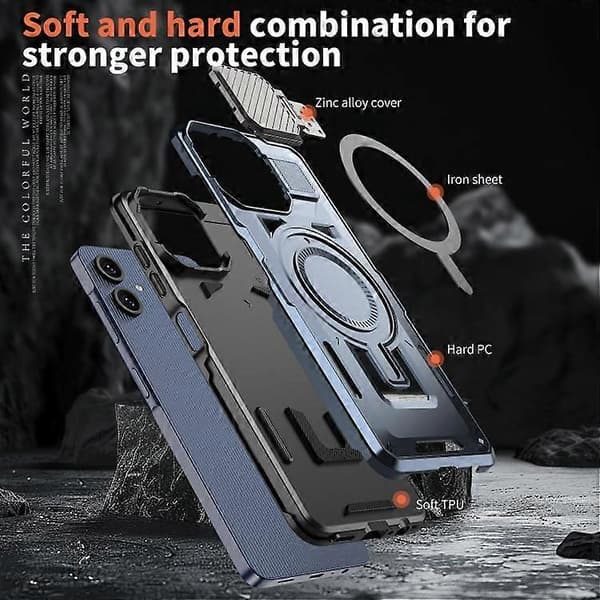 Samsung Galaxy A06 4G / 5G Shield Frame -pidike MagSafe-puhelinkotelo