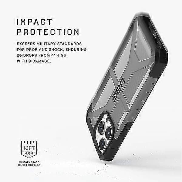 UAG Plasma Rugged Case Ice (kirkas) iPhone 13 -koteloille