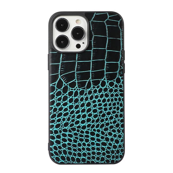 Krokodilleskinnveske til iPhone 13 Pro