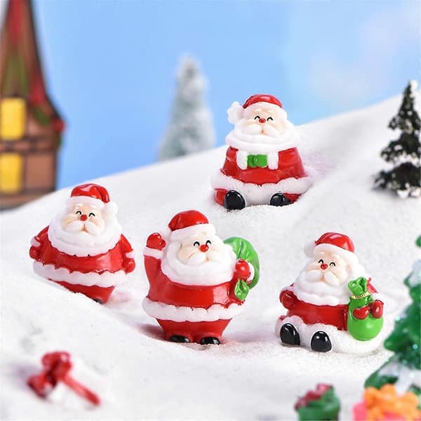 Julepynt Jule-mikrolandskab Juledukke Mini