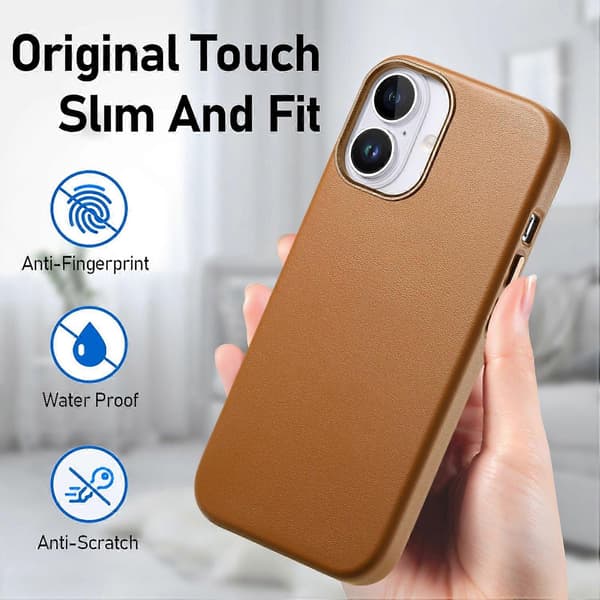 Telefondeksel med metallknapp for iPhone 16 Pro