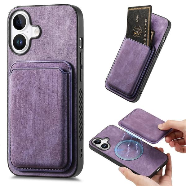 Magnetisk kortholder telefoncover til iPhone 16 Plus
