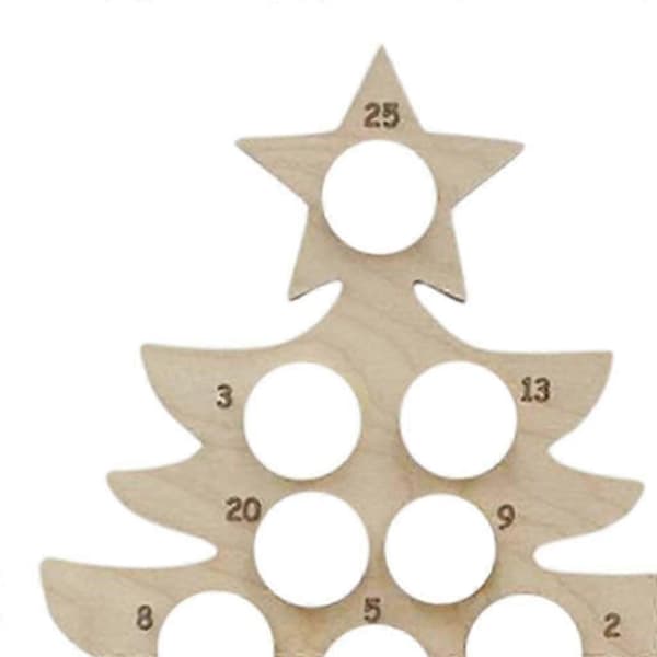 Jule-adventskalender i tre med skuffer