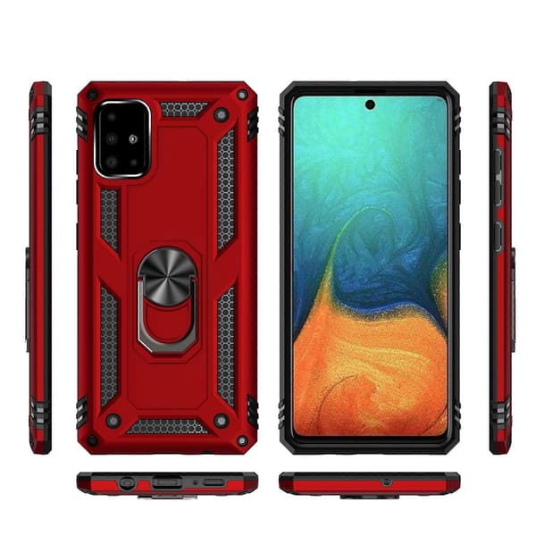 Hybridskal PC TPU Kickstand Armor Mobilskal för Samsung Galaxy A71