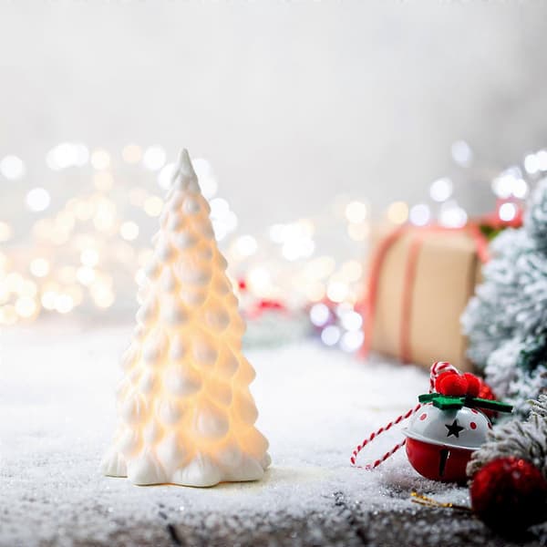 Oplyst juletræsfigur bord-kunstig juletræ jul
