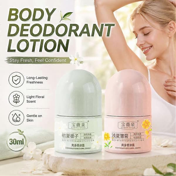 Roll-On Bodylotion Frisk Pendling Porevenlig Lugtnedbrydning