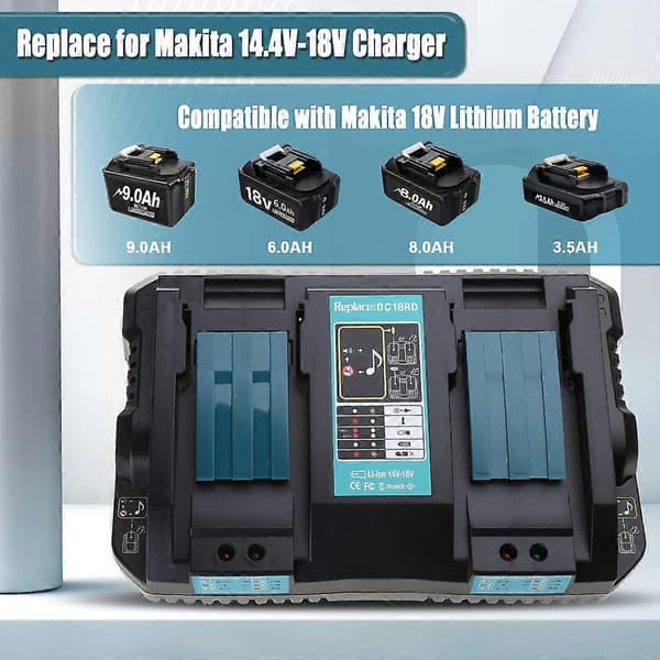 Li-ion batterilader for lader 18V 14.4V BL1430 BL1830 DC18RD strøm