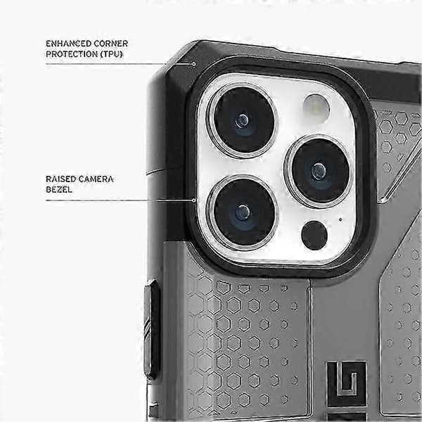 UAG Plasma Rugged Case Ice (kirkas) iPhone 13 -koteloille