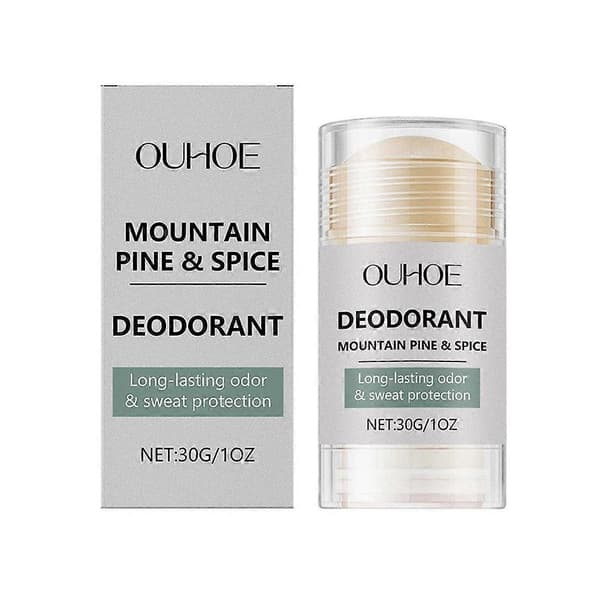 Mænds Deodorant Stick 30g - Bjergfyr Krydderi Tocopherol Aloe Barbadensis