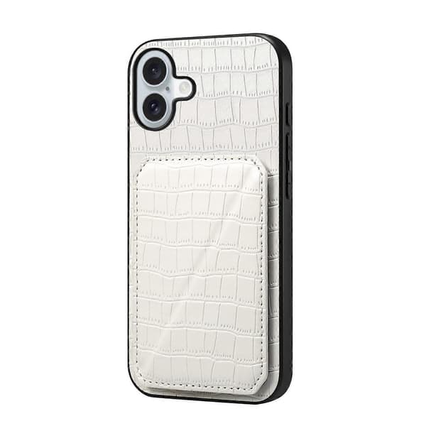 Fodral i konstläder för iPhone 16 Plus